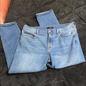 7 For All Mankind cropped straight leg Jeans